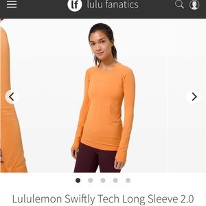 Lululemon Swiftly Tech Long Sleeve